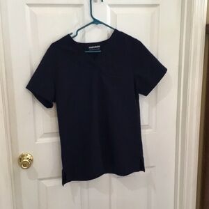 Mandala Navy Scrub Top